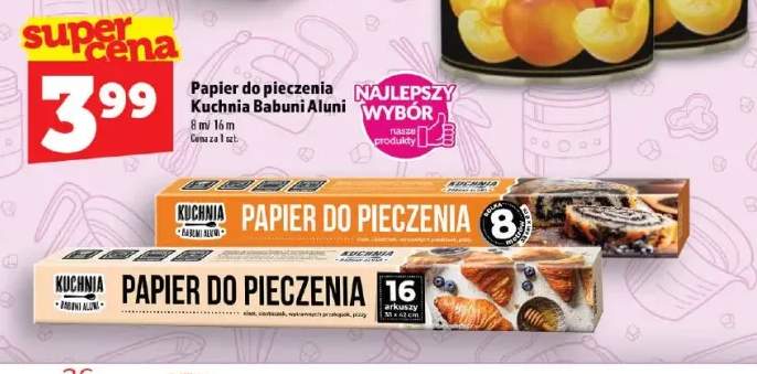 Papier do pieczenia 8 m Kuchnia Babuni Aluni +1 wariant