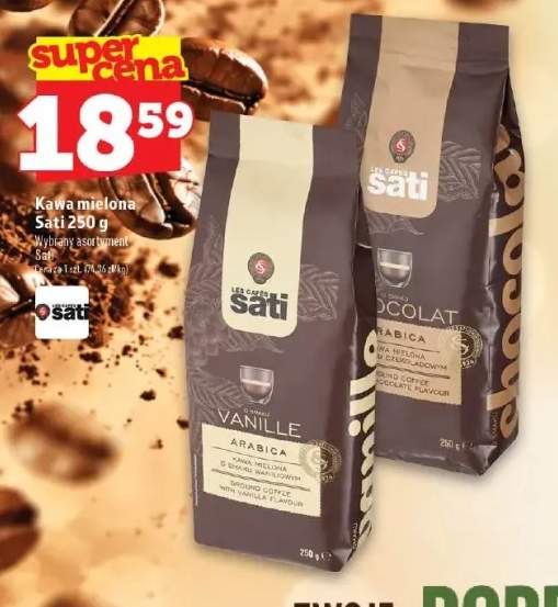 Kawa mielona Sati Vanille +1 wariant