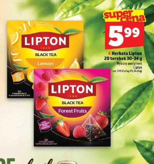 Herbata Lipton Lemon +1 wariant