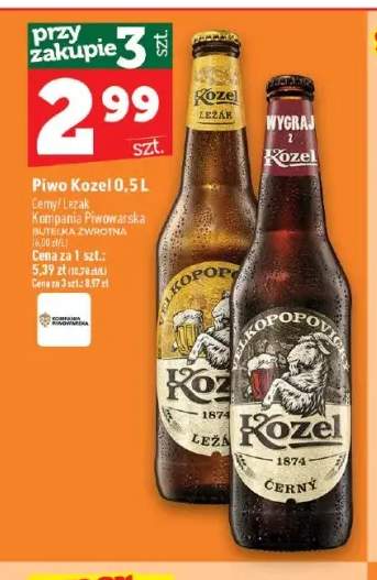 Piwo Kozel Černý +1 wariant