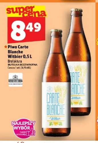 Piwo Carte Blanche Witbier Brofaktura