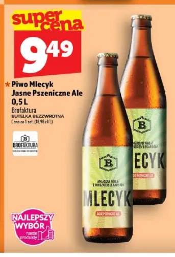 Piwo Mlecyk Pszeniczne Ale Brofaktura