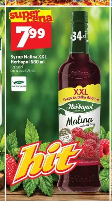 Syrop Malina XXL Herbapol