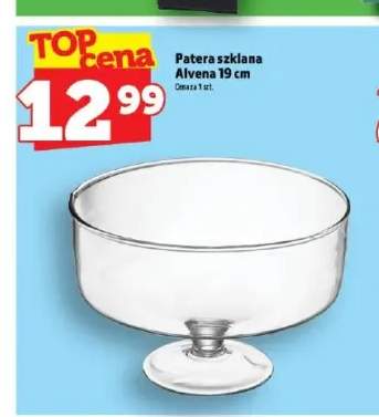 Patera szklana Alvena 19 cm