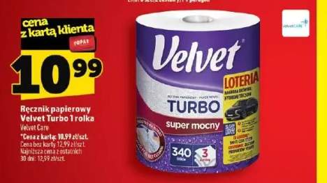 Ręcznik papierowy Velvet Turbo 1 rolka