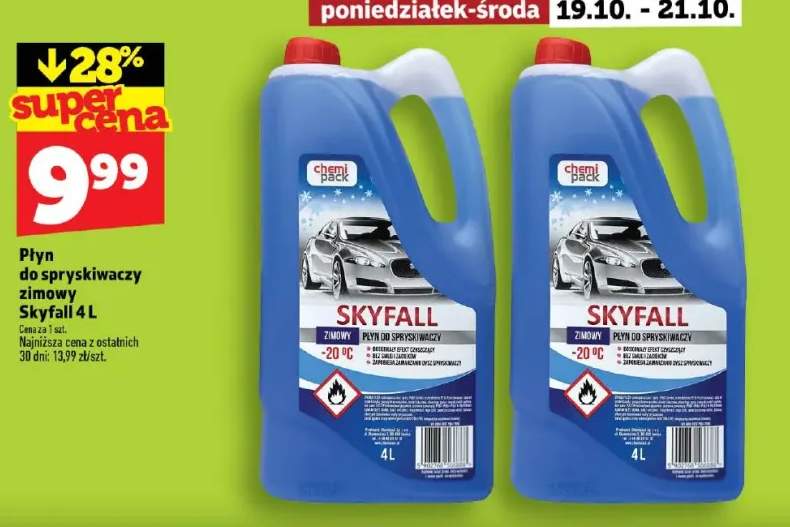 Płyn do spryskiwaczy zimowy Skyfall 4 l
