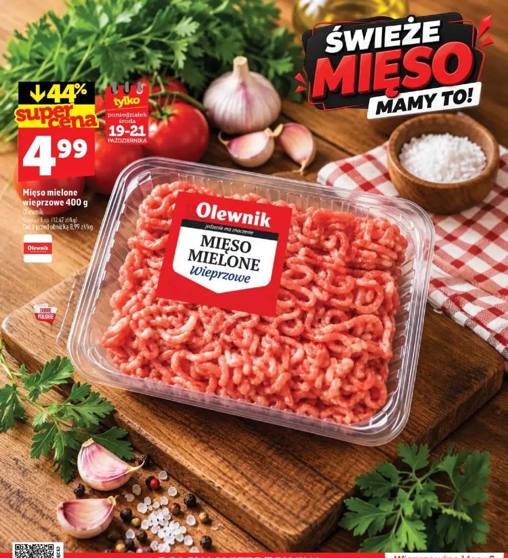 Mięso mielone wieprzowe Olewnik