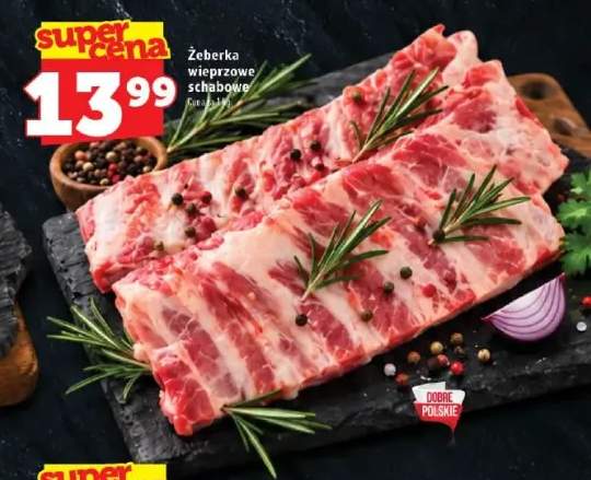 Żeberka wieprzowe schabowe