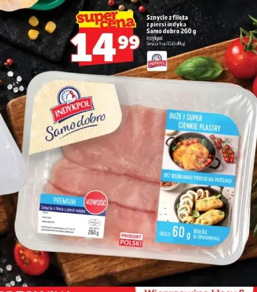 Sznycle z fileta z piersi indyka Samo dobro Indykpol