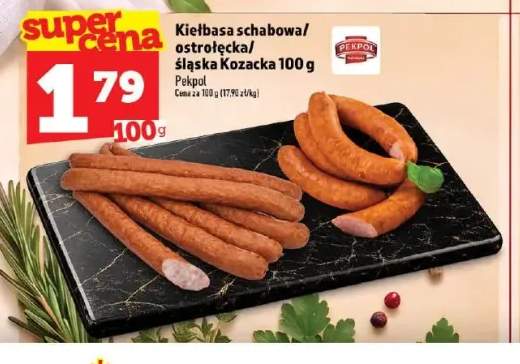 Kiełbasa schabowa Pekpol +2 warianty