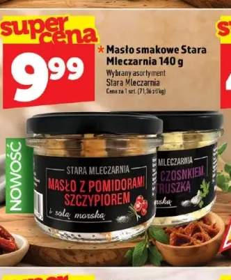 Masło smakowe Stara Mleczarnia z pomidorami szczypiorkiem i solą morską +1 wariant