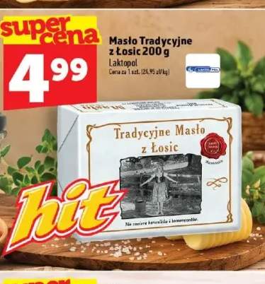 Masło tradycyjne z Łosic Laktopol