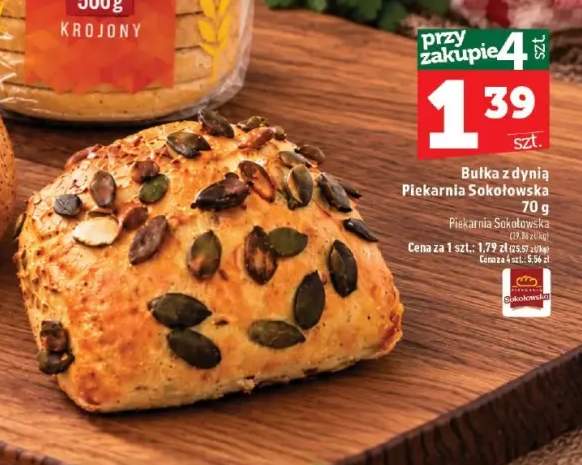 Bułka z dynią Piekarnia Sokołowska