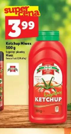 Ketchup Miwex łagodny +1 wariant