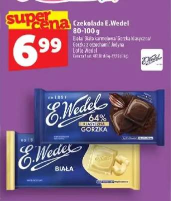 Czekolada E.Wedel biała +4 warianty