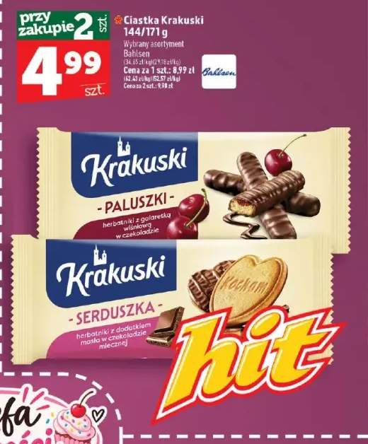 Ciastka Krakuski Paluszki +1 wariant