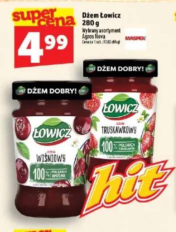 Dżem Łowicz truskawkowy +1 wariant