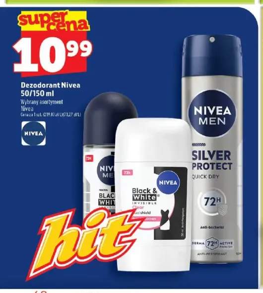 Dezodorant Nivea Men Black & White +2 warianty