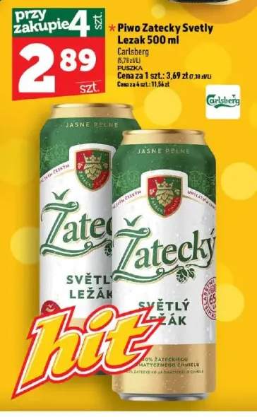 Piwo Zatecky Svetly Lezak