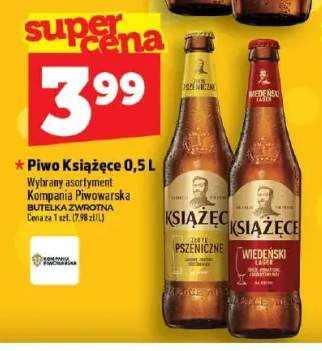 Piwo Książęce Złote Pszeniczne +1 wariant