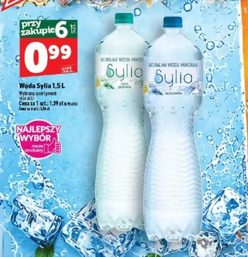 Woda gazowana Sylia lekko +1 wariant
