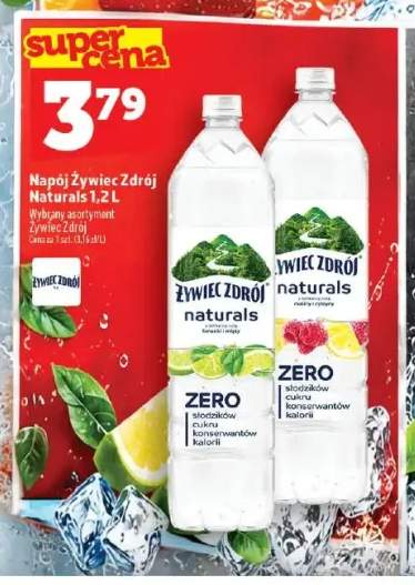 Napój Żywiec Zdrój Naturals z delikatną nutą limonki i mięty +1 wariant