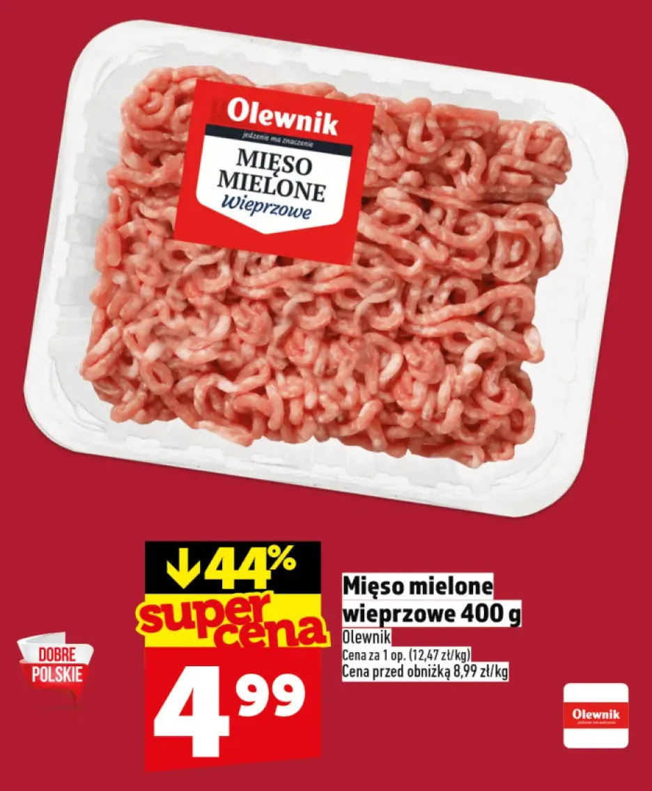 Mięso mielone wieprzowe Olewnik