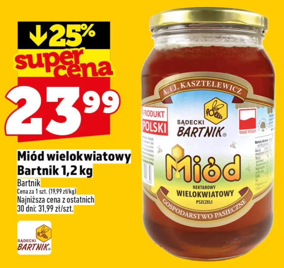 Miód wielokwiatowy Bartnik