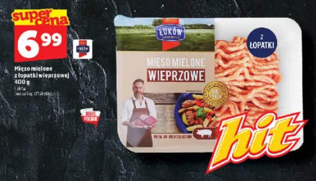 Mięso mielone z łopatki wieprzowej Łuków