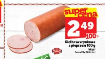 Kiełbasa szynkowa z pieprzem Pekpol