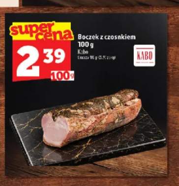 Boczek z czosnkiem Kabo