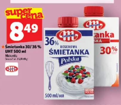 Śmietanka UHT Mlekovita 36% +1 wariant