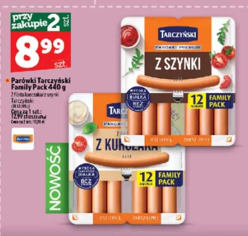 Parówki Tarczyński Family Pack z szynki +1 wariant