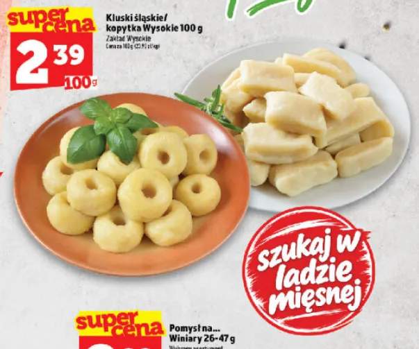 Kluski śląskie Wysokie +1 wariant