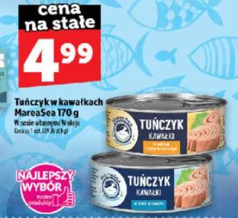 Tuńczyk w kawałkach w sosie własnym MareaSea +1 wariant