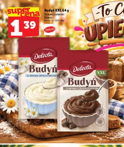 Budyń XXL o smaku śmietankowym Delecta +1 wariant