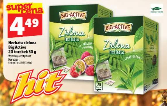 Herbata zielona Big Active Pure Green +1 wariant