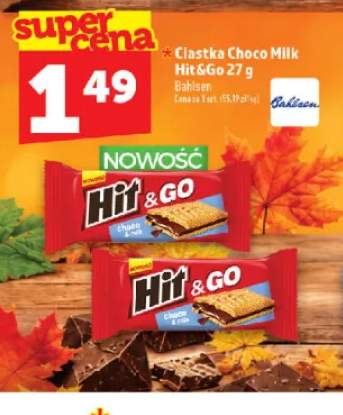 Ciastka Choco Milk Hit & Go Bahlsen