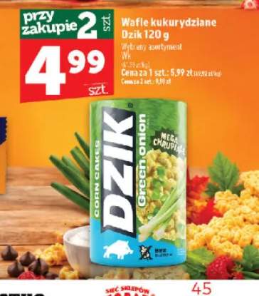 Wafle kukurydziane Dzik WK