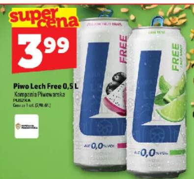 Piwo bezalkoholowe Lech lime mint +1 wariant