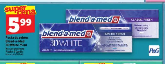 Pasta do zębów Blend-a-Med 3D White Classic Fresh +1 wariant