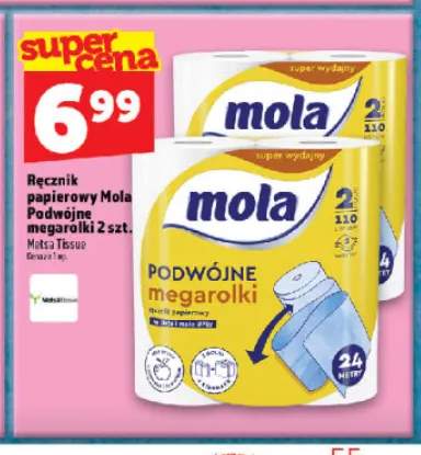 Ręcznik papierowy Mola Podwójne megarolki 2-pak