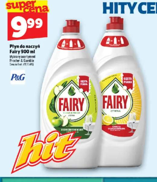 Płyn do naczyń Fairy jabłko +1 wariant