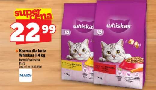 Karma dla kota Whiskas 1,4 kg kurczak +1 wariant