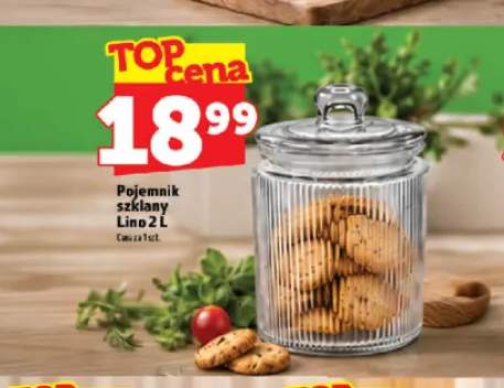 Pojemnik szklany Lino 2 l