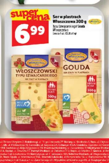 Ser w plastrach typu szwajcarskiego Włoszczowa +1 wariant