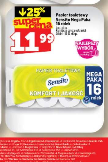 Papier toaletowy Sensito 16-pak
